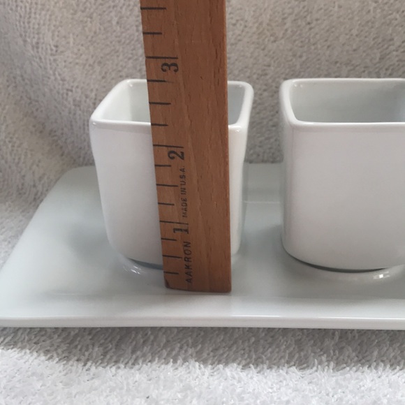 tasting party 4 Porcelain Cups and Tray Pier 1 Imports - Picture 3 of 4